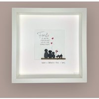 steinbild Handgeschrieben - Familie Ist Wo Das Leben Beginnt ... Personalisiert Liebe Eltern Kinder Geburtstag Hochzeit Hund von Steinbildmanufaktur