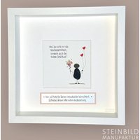 steinbild Handgeschrieben - Mama Papa Geschenk Herzballon Oma Und Opa Muttertag Geburtstag Personalisiert Familie Liebe von Steinbildmanufaktur