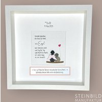 steinbild Handgeschrieben - Schutzengel Taufe Personalisiert Kommunion Konfirmation Jugendweihe Firmung Patentante von Steinbildmanufaktur