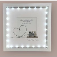 steinbild Handgeschrieben - Wahre Freundschaft Ist Das Seil ... Personalisiert Freunde Kollegin Geschenk Freundin Freundinnen von Steinbildmanufaktur