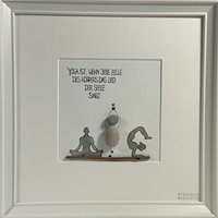 steinbild Handgeschrieben - Yoga Entspannung Körper Geist Freundschaft Herz Geschenk Kiesel steinbild Handgeschrieben - Yoga Entspannung Körper Geist Freundschaft Herz Geschenk Kiesel von Steinbildmanufaktur