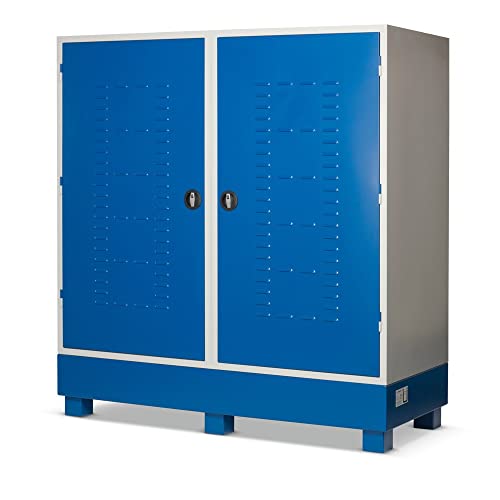 Steinbock Gefahrstoffschrank aus Stahlblech | HxBxT 180 x 170 x 70 cm | integrierte Auffangwanne mit 220 l Volumen | unterfahrbar | vollmontiert | Gefahrstoff-Depot für Innen- und Außenbereich Steinbock Gefahrstoffschrank aus Stahlblech | HxBxT 180 x 170 x 70 cm | integrierte Auffangwanne mit 220 l Volumen | unterfahrbar | vollmontiert | Gefahrstoff-Depot für Innen- und Außenbereich von Steinbock