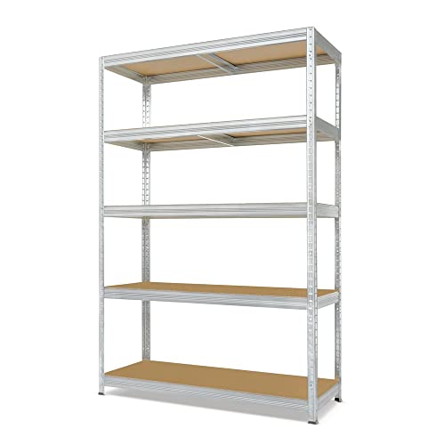 Steinbock Schwerlastregal Typ M verzinkt - 1.000 Tragkraft - HxBxT 180 x 120 x 45 cm - Steckregal mit 5 höhenverstellbaren Böden - 200 kg Fachlast - Made in EU - Metallregal - Fachbodenregal Steinbock Schwerlastregal Typ M verzinkt - 1.000 Tragkraft - HxBxT 180 x 120 x 45 cm - Steckregal mit 5 höhenverstellbaren Böden - 200 kg Fachlast - Made in EU - Metallregal - Fachbodenregal von Steinbock