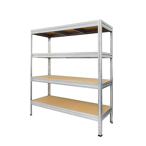 Steinbock Schwerlastregal Typ XXL verzinkt - 2.000 kg Tragkraft - HxBxT 177 x 200 x 60 cm - Steckregal mit 4 höhenverstellbaren Böden - 500 kg Fachlast - Made in EU - Metallregal - Fachbodenregal Steinbock Schwerlastregal Typ XXL verzinkt - 2.000 kg Tragkraft - HxBxT 177 x 200 x 60 cm - Steckregal mit 4 höhenverstellbaren Böden - 500 kg Fachlast - Made in EU - Metallregal - Fachbodenregal von Steinbock