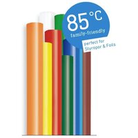 Steinel - Heißklebesticks 7 mm 150 mm Bunt, Rot, Gelb, Grün, Orange, Weiß, Braun, Schwarz 96 g 16 St. von Steinel