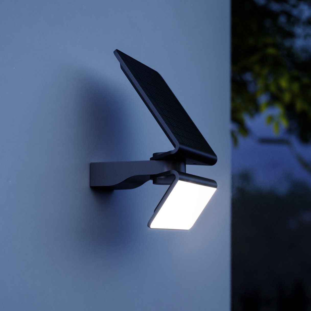 STEINEL XSolar L-S Solar-LED-Außenwandlampe silber von Steinel