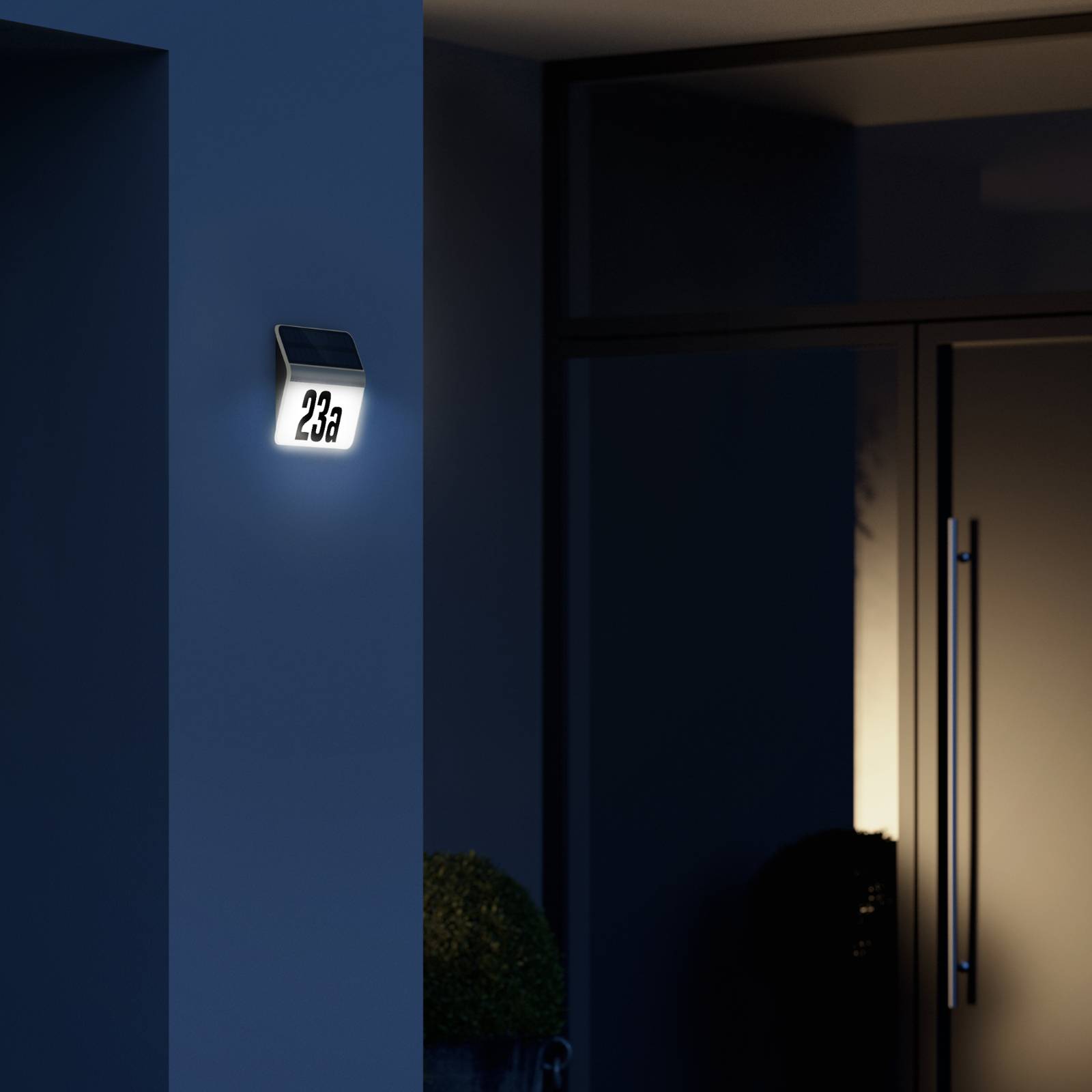 STEINEL XSolar LH-N LED-Hausnummernlampe edelstahl von Steinel
