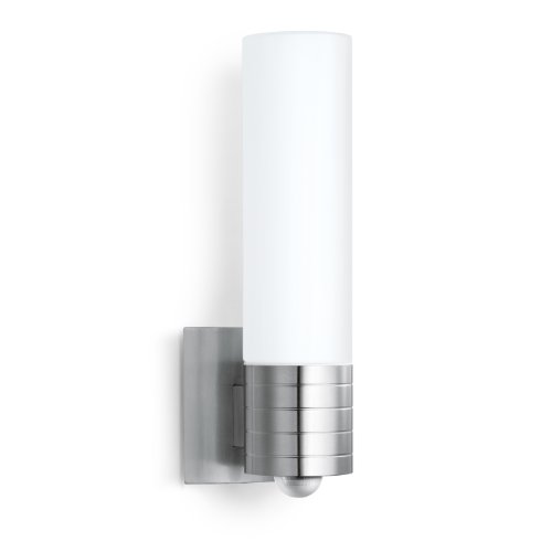 Steinel Sensor Außenleuchte L 260 S, 9.87 W LED Lampe, 240° Bewegungsmelder, 12 m Reichweite, 703 lm, Edelstahl, Weiß von Steinel