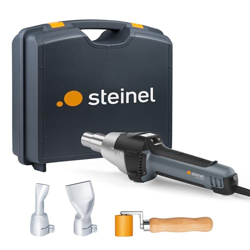 Steinel Heißluftgebläse HG 2620 E Planen-Set, Andrückrolle, 2 Winkelflachdüsen, 2300 W Heißluftpistole, 700°C|500 l/min von Steinel