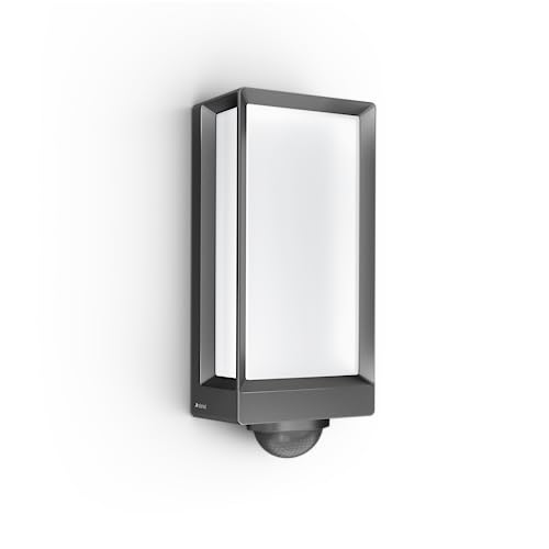 Steinel LED Außenwandleuchte L 42 SC, 180° Bewegungsmelder, smarte Außenleuchte, Dauerlicht, bedienbar per App, Anthrazit von Steinel