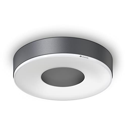 Steinel LED Deckenleuchte RS 200 C, schlagfeste Design-Wandleuchte, LED Innenleuchte vernetzbar, per Bluetooth App bedienbar, Anthrazit von Steinel