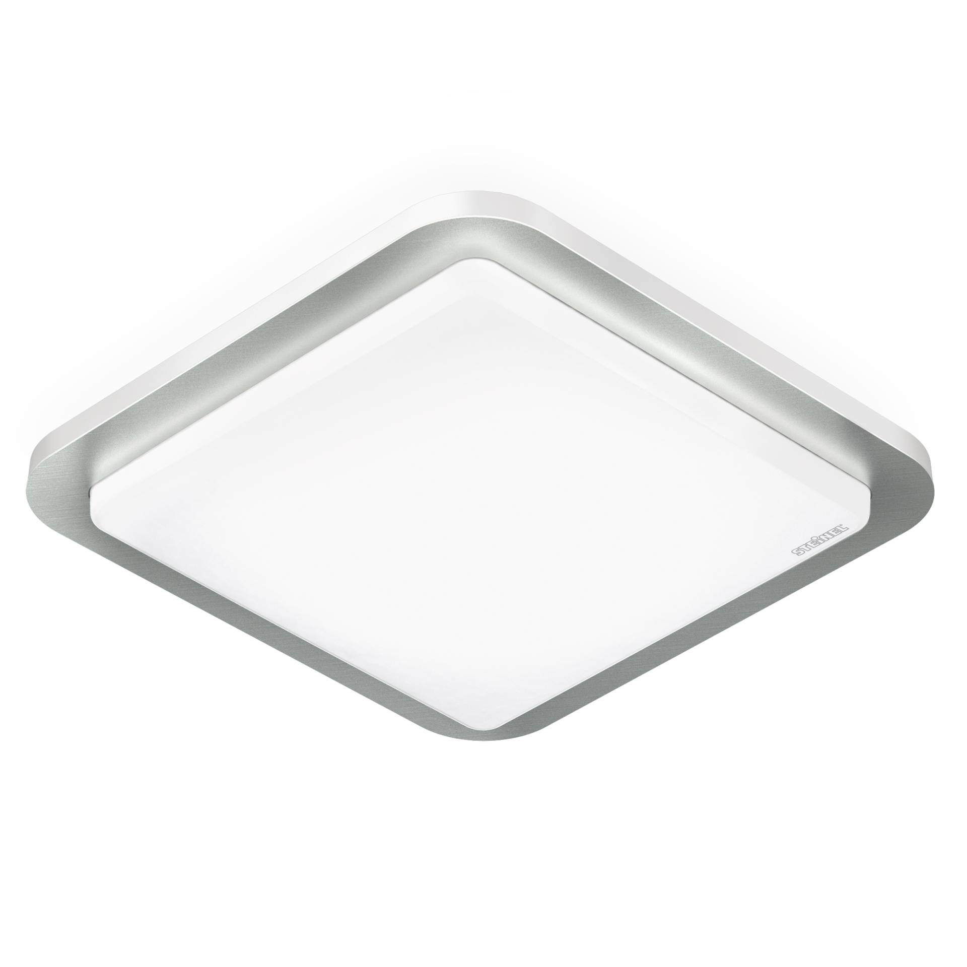 Steinel LED-Deckenleuchte 'RS LED D2 S' mit Bewegungsmelder silbern/weiß 30 x 30 cm 8,8 W von Steinel