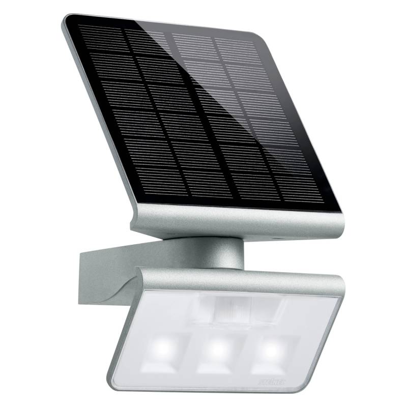 Steinel LED-Solar-Außenwandleuchte mit Bewegungsmelder X Solar L-S Silber von Steinel