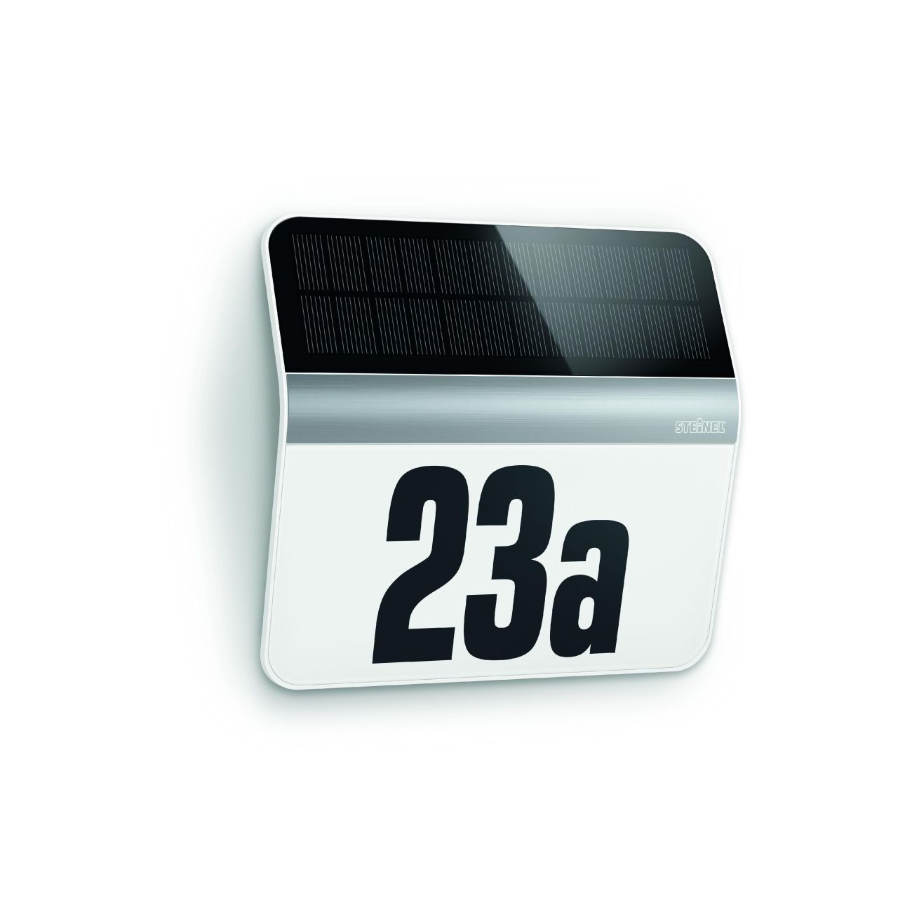 Steinel LED Solar Hausnummern-Leuchte edelstahl Solar mit Dämmerungssensor von Steinel