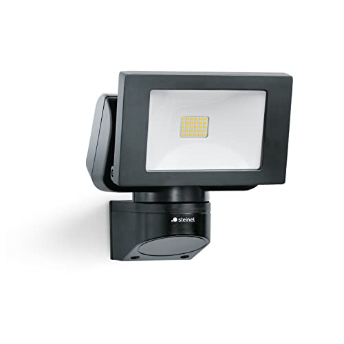 Steinel LED Außenstrahler LS 150 schwarz, 14,7 W Flutlicht, 1375 lm, schwenkbarer Strahler-Kopf, neutralweiß (4000 K), IP44 von Steinel