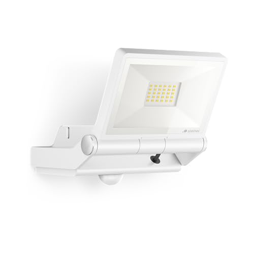 Steinel LED Strahler XLED PRO ONE S Weiß, 240° Bewegungsmelder, 2236 lm Flutlicht, Fluter mit Nachtlicht von Steinel