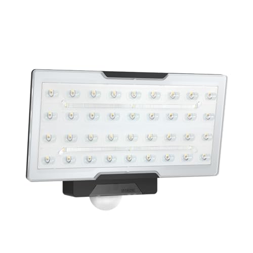 Steinel LED Strahler XLED PRO Wide XL S schwarz, 240° Bewegungsmelder, 3489 lm Flutlicht, 45 W Fluter mit Nachtlicht, Dauerlicht von Steinel