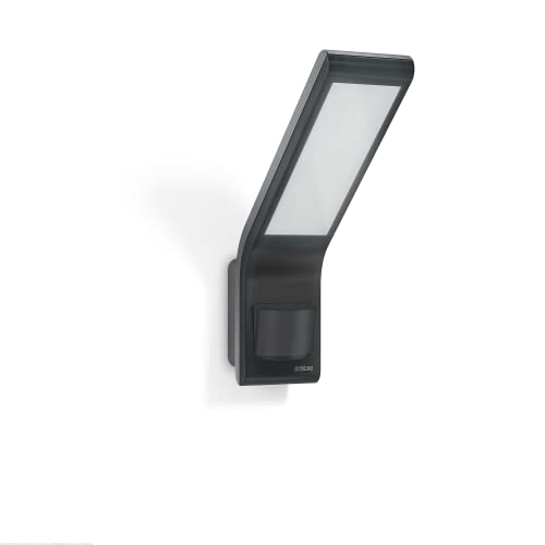 Steinel LED-Strahler XLED slim S anthrazit, 7,2 W, 648 lm, LED Wandleuchte, 160° Bewegungsmelder, 8 m Reichweite von Steinel