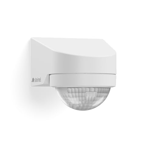 Steinel MD IR N130 Weiß – Intelligenter Infrarot-Bewegungsmelder mit 130° Erfassung | Patentierte Eagle Eye Technologie | Bluetooth Mesh & App-Steuerung | Ideal für Hauseingänge & Fassaden von Steinel