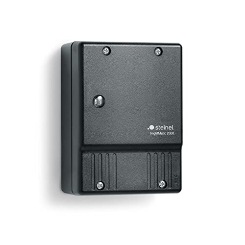 Steinel Dämmerungsschalter NightMatic 2000 schwarz, Dämerungssensor für automatische Beleuchtung bei Nacht, 3.7 x 7.4 x 9.9 cm von Steinel