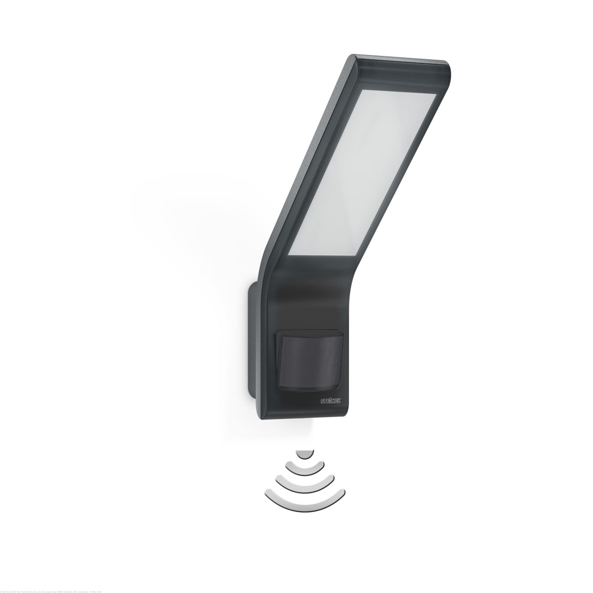 Steinel Strahler XLED Home slim S Anthrazit mit Bewegungsmelder, Sensor von Steinel