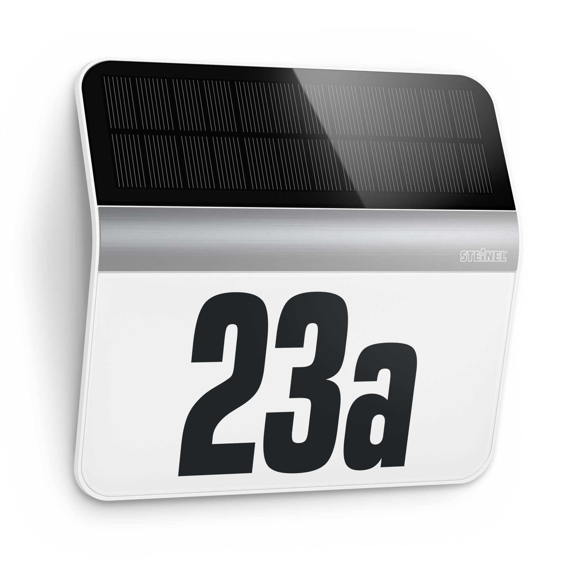 Steinel Solar-LED-Hausnummernleuchte 'XSolar LH-N' edelstahl 24,2 x 22,7 cm von Steinel