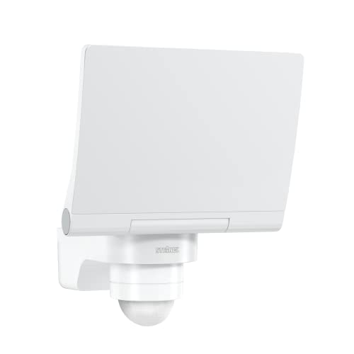 Steinel LED Strahler XLED PRO 240 S Weiß, 19,3 W Flutlicht, 240° Bewegungsmelder, 3000K warmweiß von Steinel