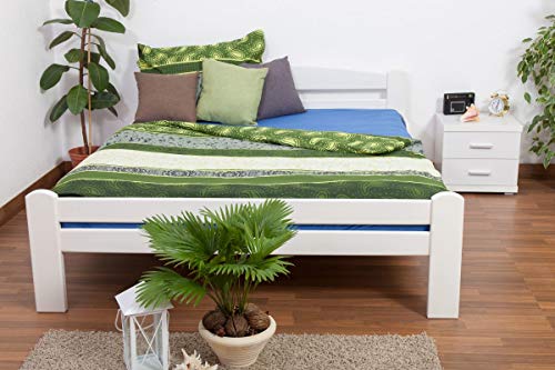 Doppelbett "Easy Premium Line" K4, 180 x 200 cm Buche Vollholz massiv weiß lackiert Doppelbett "Easy Premium Line" K4, 180 x 200 cm Buche Vollholz massiv weiß lackiert von Steiner Shopping