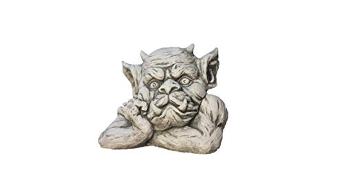 Fensterhocker Gargoyle, Skulptur aus Steinguss, Figur, Mauerhocker von Steinfiguren Horn