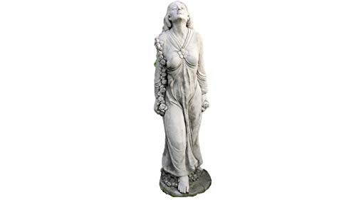 Rosenmädchen, Figur aus Steinguss, Rosemarie von Steinfiguren Horn