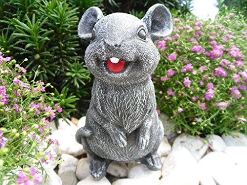 STEINFIGUREN SPICKER Steinfigur Maus, 161/1 Gartenfigur Steinguss Tierfigur Basaltgrau von STEINFIGUREN SPICKER