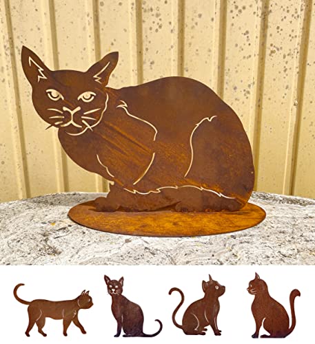 Gartenfigur Katze liegend 27x37cm auf Platte Edelrost Gartendeko Wetterfest Rost Metall Rostfigur Katzen Tier von Steinfigurenwelt Gartenfigur Katze liegend 27x37cm auf Platte Edelrost Gartendeko Wetterfest Rost Metall Rostfigur Katzen Tier von Steinfigurenwelt von STEINFIGURENWELT GIEBEN