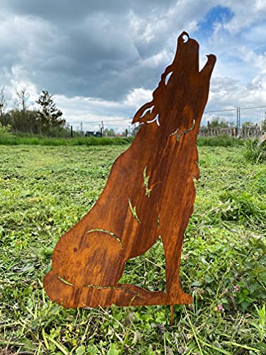 Gartenfigur Wolf heulend klein 50x32cm Gartenstecker Edelrost Gartendeko Wetterfest Rost Metall Rostfigur Hunde Figur Fuchs Tier von Steinfigurenwelt Gartenfigur Wolf heulend klein 50x32cm Gartenstecker Edelrost Gartendeko Wetterfest Rost Metall Rostfigur Hunde Figur Fuchs Tier von Steinfigurenwelt von STEINFIGURENWELT GIEBEN