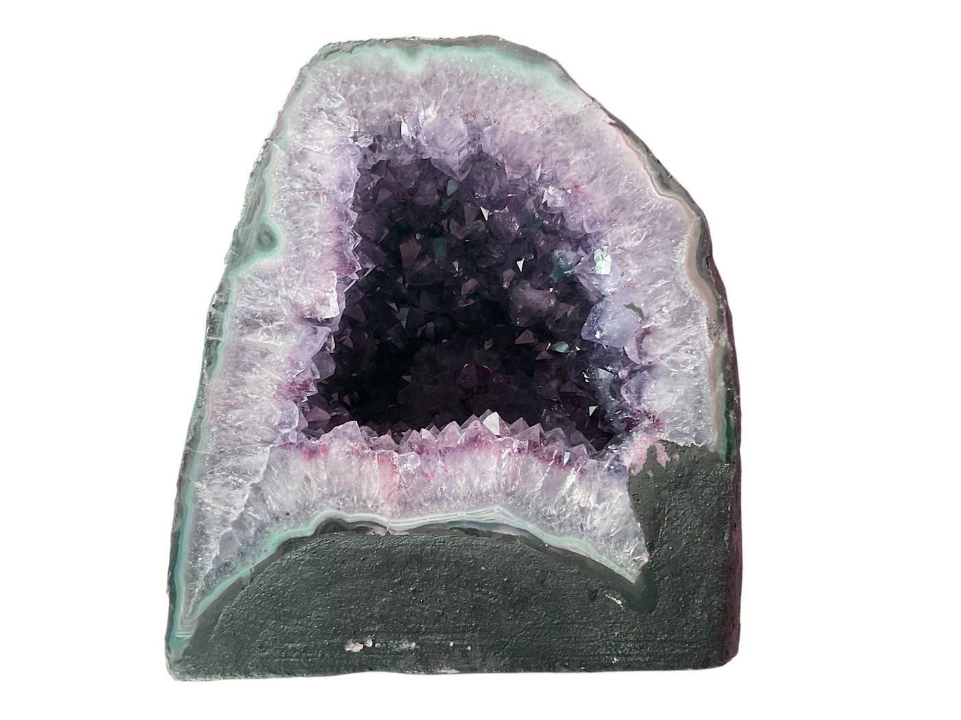 Steinfixx® Edelstein Amethyst Druse XL mit phantastischen Kristallen 17x15x20 cm 7,15 KG, (Unikat-Masterpiece 1477, 1-St., Highlight für jeden Raum), TOP 1A-Qualität aus Brasilien von Steinfixx®