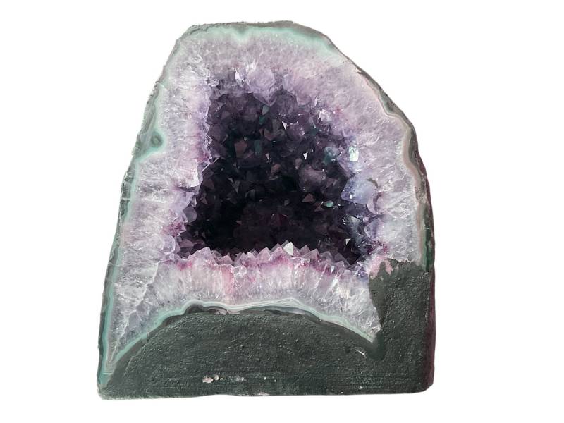 Steinfixx® Edelstein Amethyst Druse XL mit phantastischen Kristallen 17x15x20 cm 7,15 KG, (Unikat-Masterpiece 1477, 1-St., Highlight für jeden Raum), TOP 1A-Qualität aus Brasilien von Steinfixx®