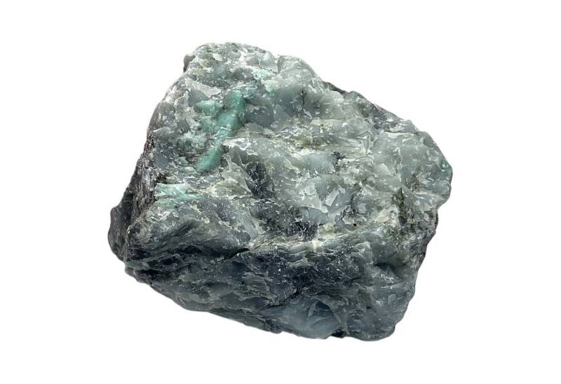 Steinfixx® Edelstein Smaragd Rohstein I 376gr. I 1880 ct I 8x6x7cm I 100% echt I Brasilien, (auf Muttergestein (Glitter) farbintensiv, 1-St., Blickfang I Museumsstück I Showroom), Unikat I Masterpiece 1651 von Steinfixx®