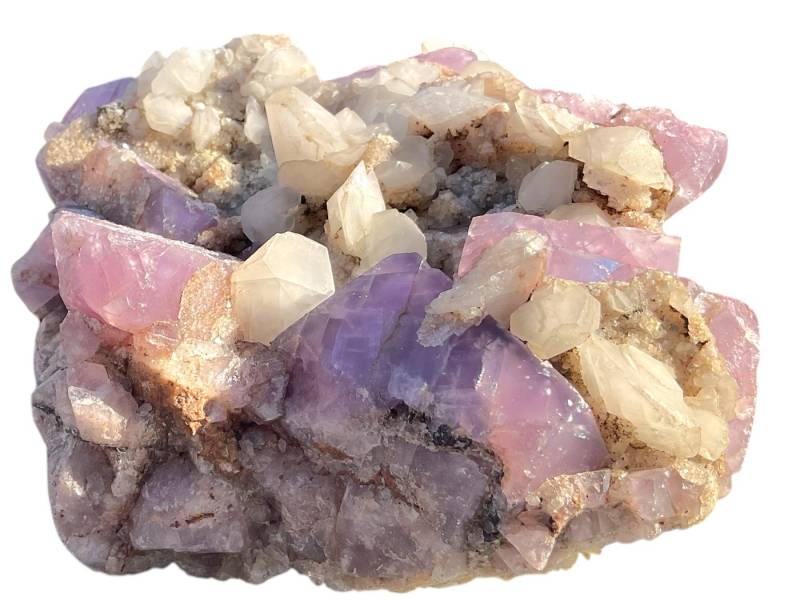 Steinfixx® Edelstein XXL Fluorit Calcit 23x21x12 cm 6,75 kg Unikat-Masterpiece S3024, (sehr seltenes Mineral, 1-St., besonderer Sammlerstein), TOP 1A-Qualität aus GB-Boltsburn Mine von Steinfixx®