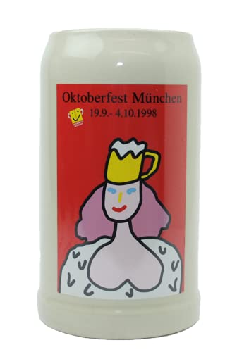 Steinfixx® - Original Oktoberfestkrug 1998 I Jahrgangskrug I Jahreskrug I Wiesnkrug I Sammlerkrug von Steinfixx