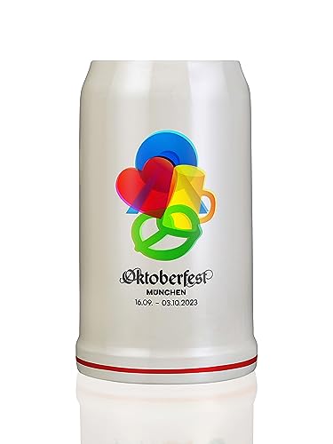 Steinfixx® - Original Oktoberfestkrug 2023 I Jahrgangskrug I Jahreskrug I Wiesnkrug I Sammlerkrug I Original Verpackung von Steinfixx