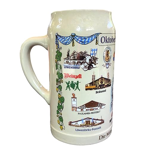 Steinfixx® - Original Oktoberfestkrug Jahreskrug 2002 Wiesn Wirtekrug Sammlerkrug limitierte Auflage von Steinfixx