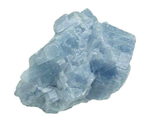 Steinfixx Blauer Calcit Edelstein I Heilstein I Rohstein I Wasserstein I Mexiko (40-50gr) von Steinfixx