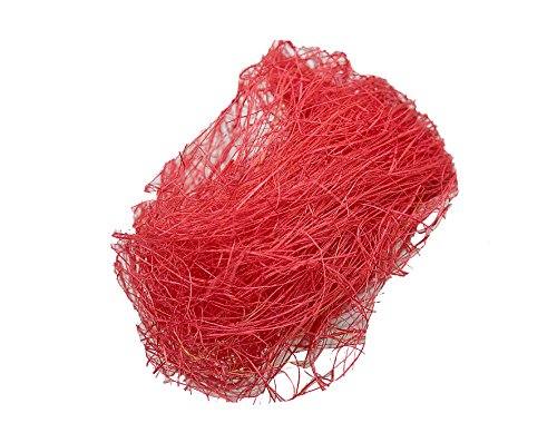 Flachshaar/Sisal 300 g, rot von Steingaesser