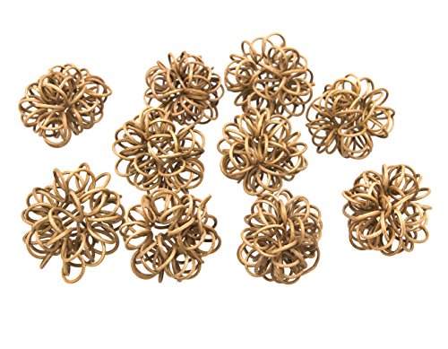 Rattanknoten, 2 mm, 10 Stück, leder von Steingaesser