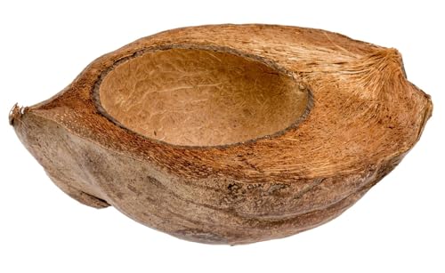 NaDeco Kokosnuss halbiert im Längsschnitt ca.15-20cm | Kokosschale | Kokosnussschale | Deko Kokosnuss | Kokosbecher von NaDeco