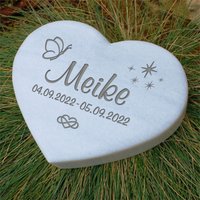 Herz-stein Marmor 20cm ... Individuell Graviert Herz-stein Marmor 20cm ... Individuell Graviert von SteingravurenDE