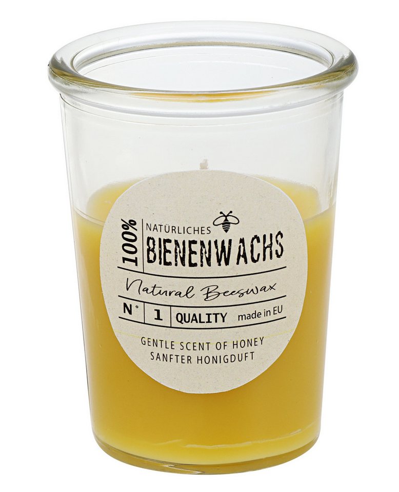 Steinhart Kerzen Bienenwachskerze 100% Bienenwachs-Kerze Becherglas 89 x Ø 68 mm Steinhart Kerzen Bienenwachskerze 100% Bienenwachs-Kerze Becherglas 89 x Ø 68 mm von Steinhart Kerzen