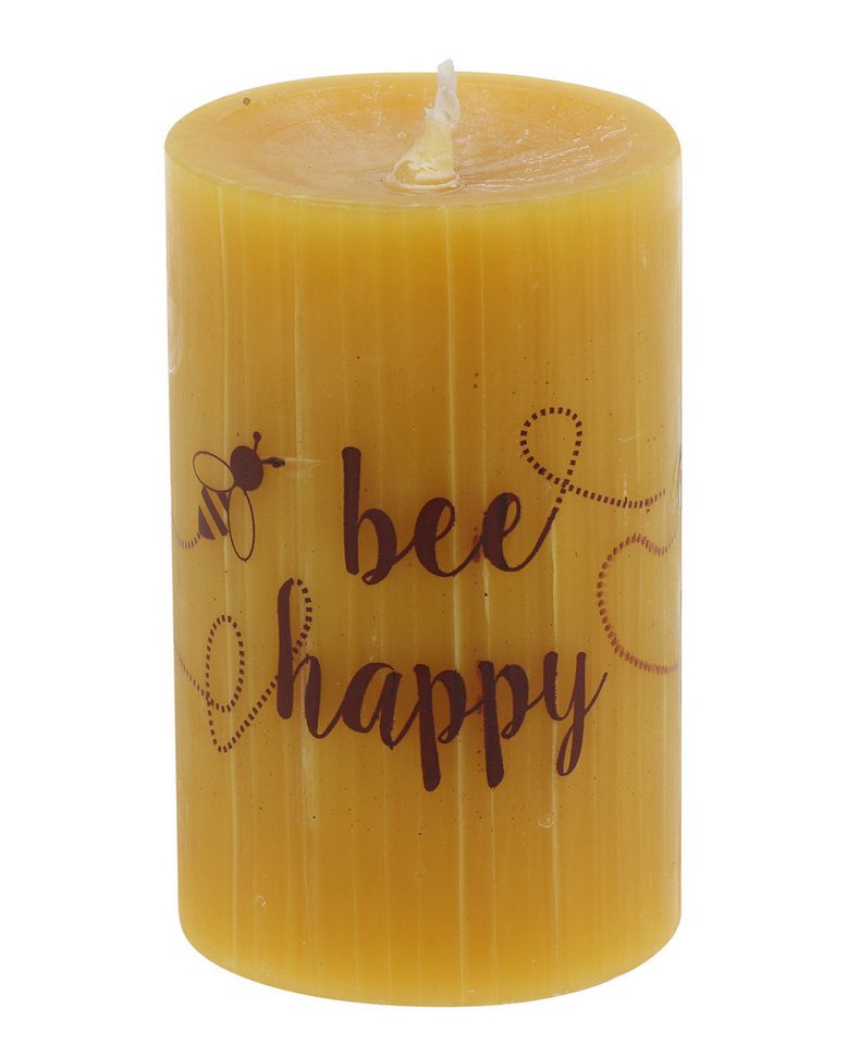 Steinhart Kerzen Bienenwachskerze 100% Bienenwachs Stumpenkerze "Bee Happy" 90 x Ø 55 mm Steinhart Kerzen Bienenwachskerze 100% Bienenwachs Stumpenkerze "Bee Happy" 90 x Ø 55 mm von Steinhart Kerzen