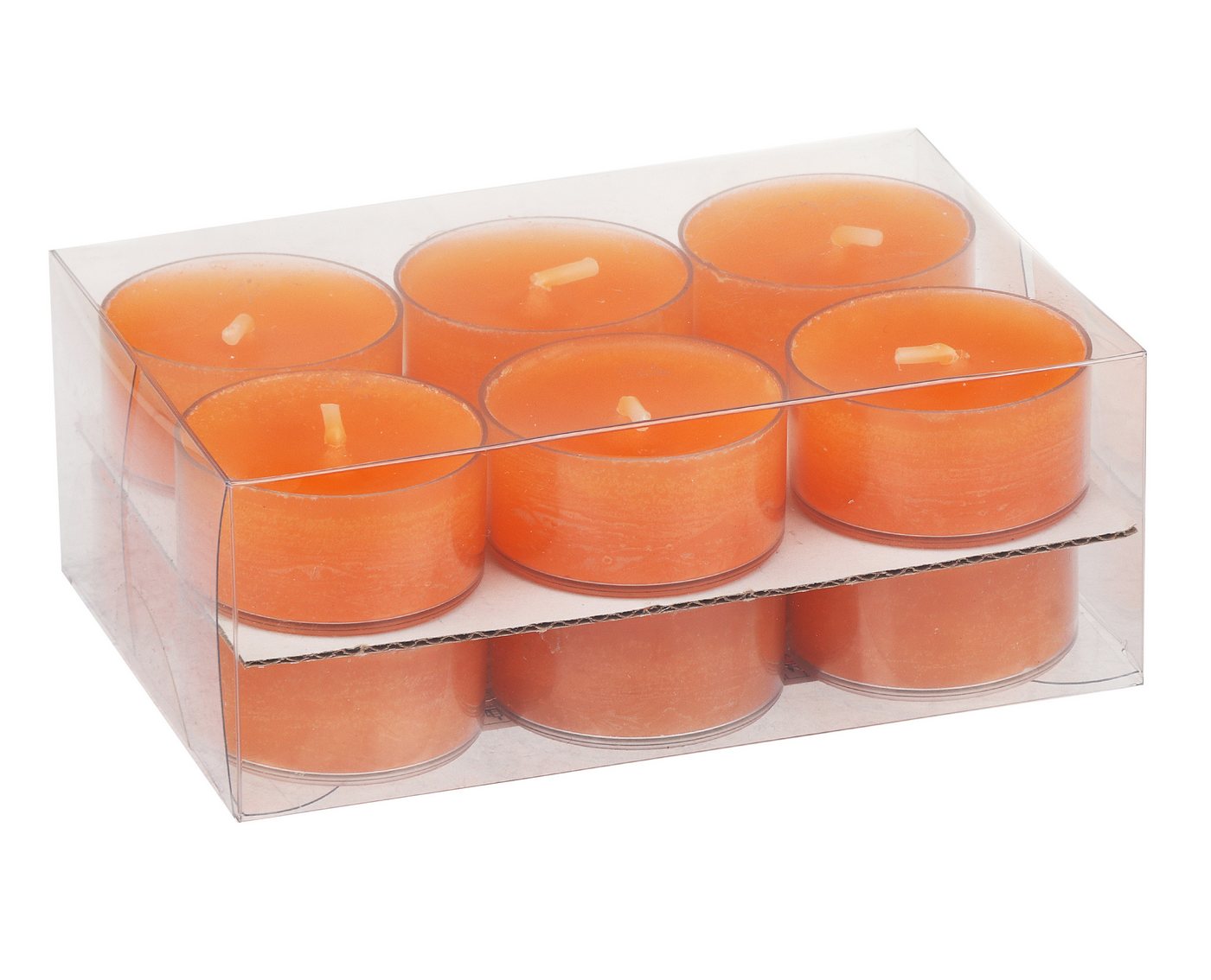Steinhart Kerzen Teelicht Teelichter in Kunststoffhülle Orange 18/38mm, 12er-Pack Steinhart Kerzen Teelicht Teelichter in Kunststoffhülle Orange 18/38mm, 12er-Pack von Steinhart Kerzen