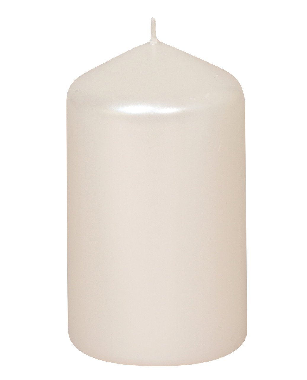 Steinhart Stumpenkerze Edelglanz Ø 5,7 x 10 cm weiß von Steinhart Kerzen
