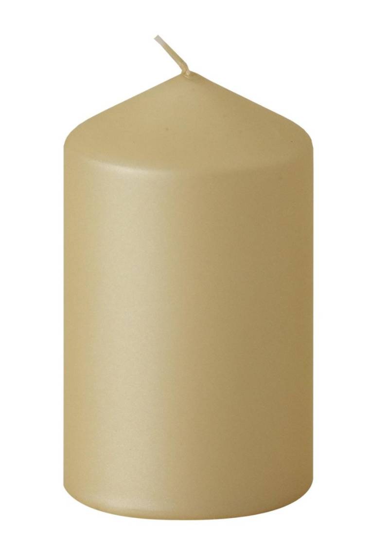 Steinhart Stumpenkerze New Velvet Ø 5,7 x 10 cm creme von Steinhart Kerzen